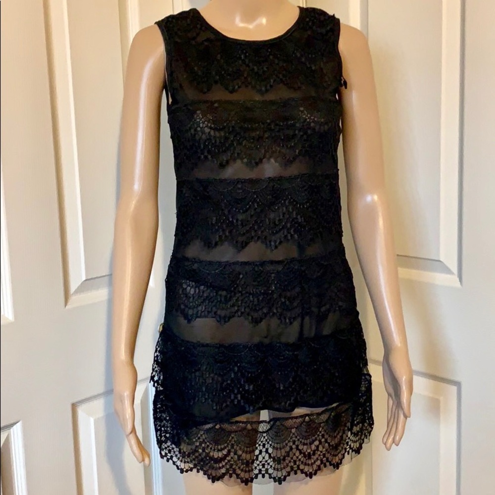Black Bodycon See Through Dress Date Casual Party